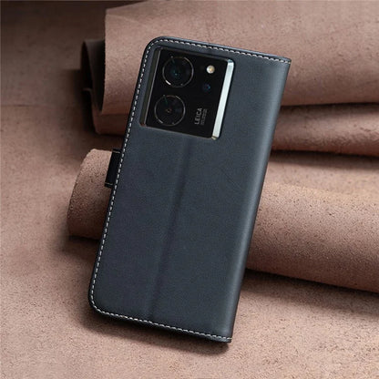 BINFEN COLOR BF17 For Xiaomi 14T Case Wallet Folio Flip Leather Phone Cover