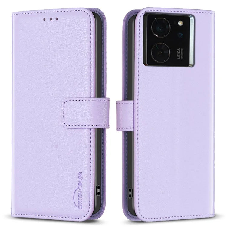 BINFEN COLOR BF17 For Xiaomi 14T Case Wallet Folio Flip Leather Phone Cover