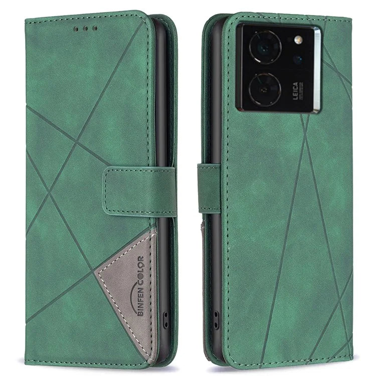 BINFEN COLOR BF05 For Xiaomi 14T Case Leather Phone Cover Wallet Stand