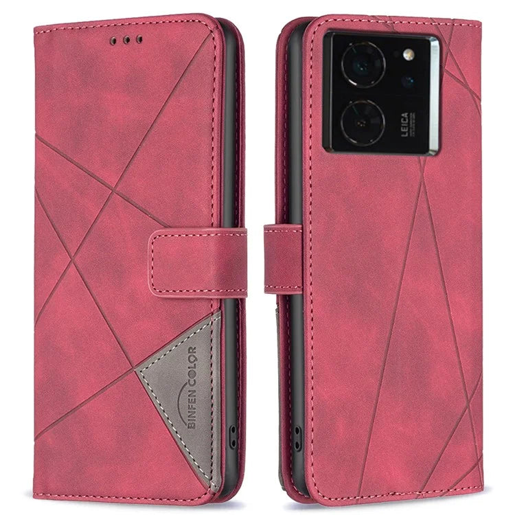 BINFEN COLOR BF05 For Xiaomi 14T Case Leather Phone Cover Wallet Stand