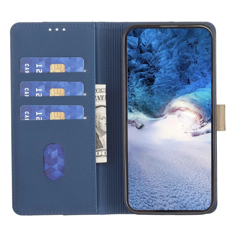BINFEN COLOR BF33 Case for Realme Note 60 / C61 4G Leather Case Splicing Color RFID Blocking
