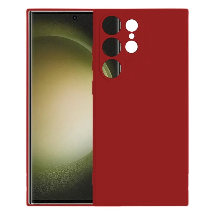 KALEBOL KLB-TPU003 For Samsung Galaxy S23 Ultra Case Anti-Scratch Solid Color TPU Phone Cover