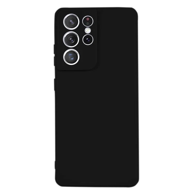 KALEBOL KLB-TPU003 For Samsung Galaxy S21 Ultra 5G Case Anti-Scratch Solid Color TPU Phone Cover