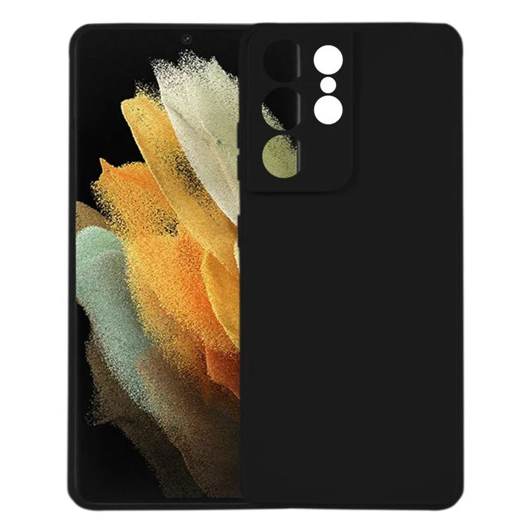 KALEBOL KLB-TPU003 For Samsung Galaxy S21 Ultra 5G Case Anti-Scratch Solid Color TPU Phone Cover