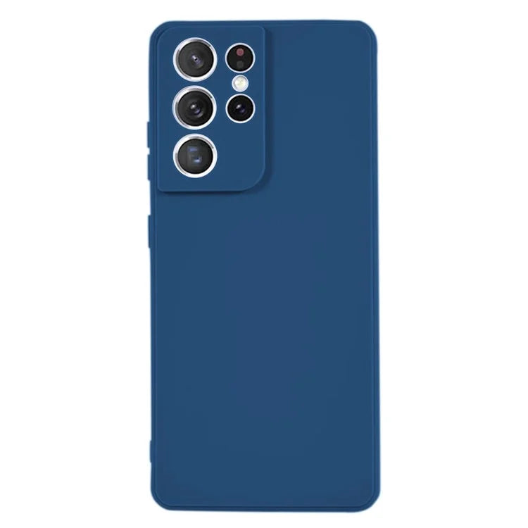 KALEBOL KLB-TPU003 For Samsung Galaxy S21 Ultra 5G Case Anti-Scratch Solid Color TPU Phone Cover