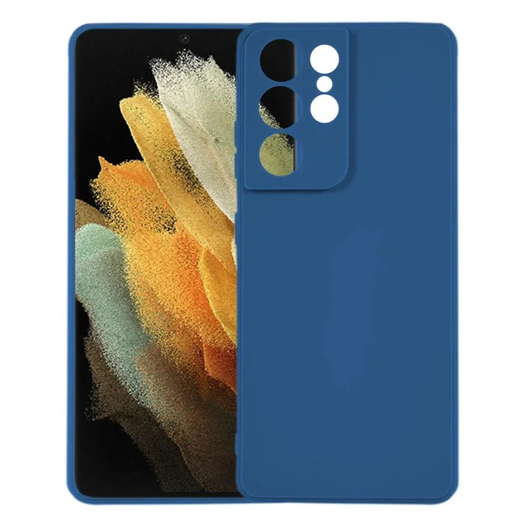 KALEBOL KLB-TPU003 For Samsung Galaxy S21 Ultra 5G Case Anti-Scratch Solid Color TPU Phone Cover