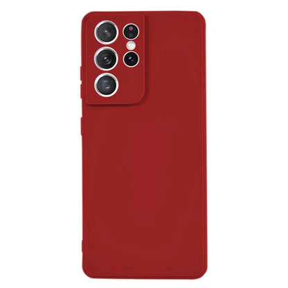 KALEBOL KLB-TPU003 For Samsung Galaxy S21 Ultra 5G Case Anti-Scratch Solid Color TPU Phone Cover