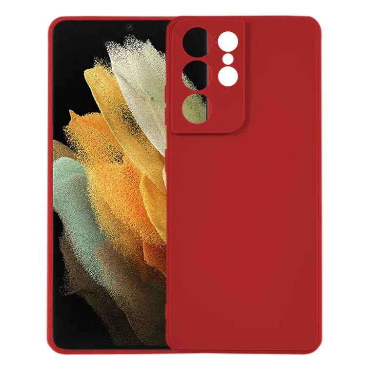 KALEBOL KLB-TPU003 For Samsung Galaxy S21 Ultra 5G Case Anti-Scratch Solid Color TPU Phone Cover