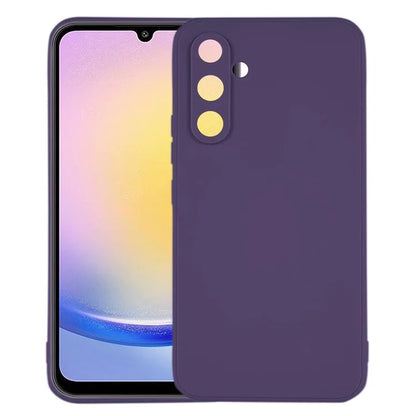 KALEBOL KLB-TPU003 For Samsung Galaxy A24 4G (162.1 x 77.6 x 8.3mm)  /  5G Case Anti-Scratch Solid Color TPU Phone Cover