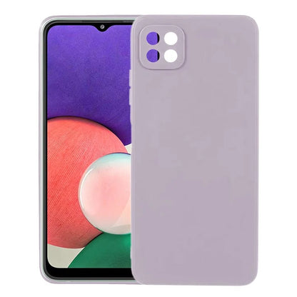 KALEBOL KLB-TPU003 For Samsung Galaxy A22 5G (EU)  /  (US) Case Anti-Scratch Solid Color TPU Phone Cover