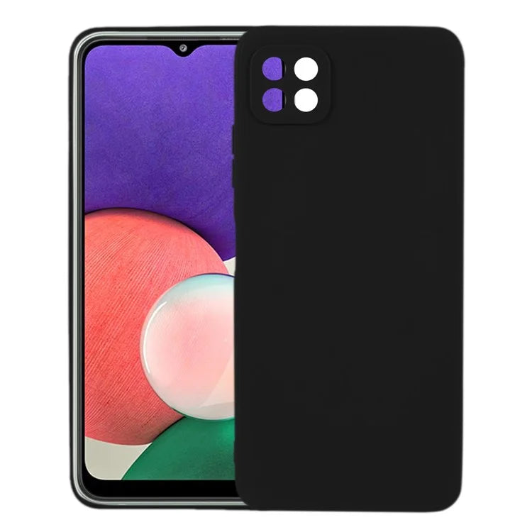 KALEBOL KLB-TPU003 For Samsung Galaxy A22 5G (EU)  /  (US) Case Anti-Scratch Solid Color TPU Phone Cover