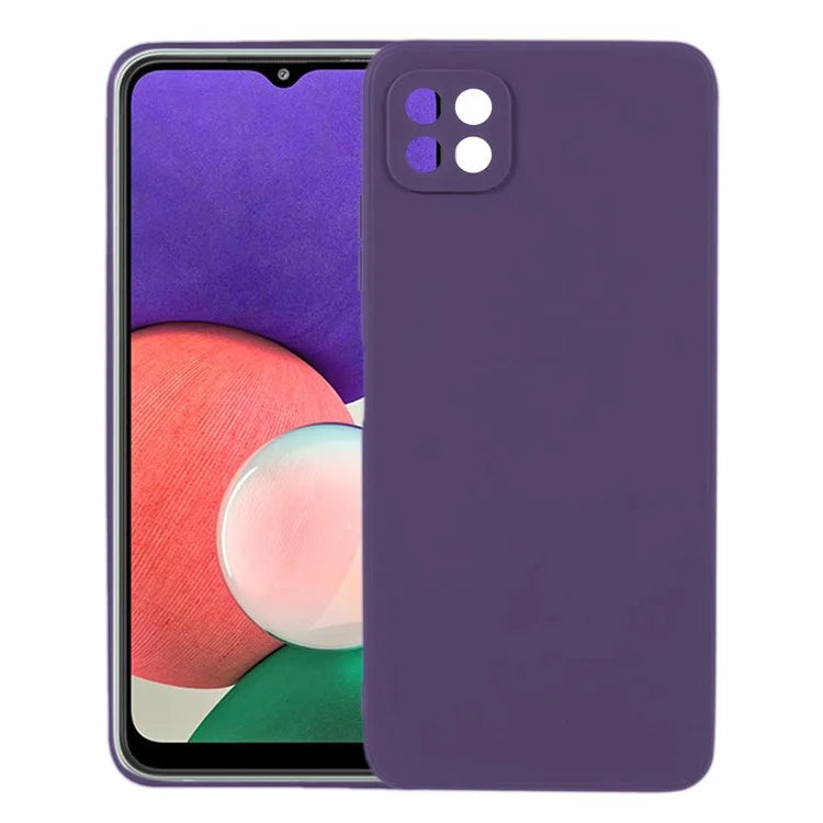 KALEBOL KLB-TPU003 For Samsung Galaxy A22 5G (EU)  /  (US) Case Anti-Scratch Solid Color TPU Phone Cover