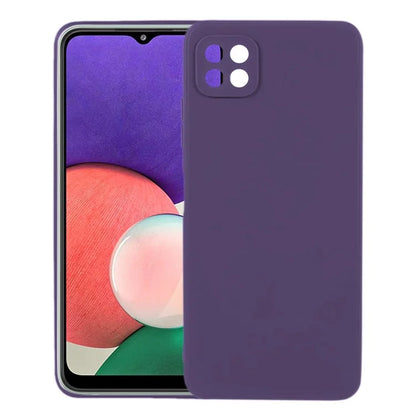 KALEBOL KLB-TPU003 For Samsung Galaxy A22 5G (EU)  /  (US) Case Anti-Scratch Solid Color TPU Phone Cover