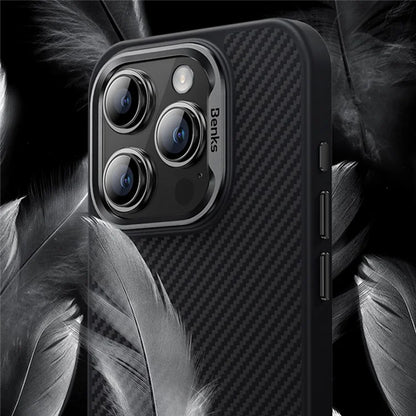 BENKS For iPhone 16 Pro Max Magnetic Case Kevlar Aramid Fiber+TPU Anti-Drop Phone Cover