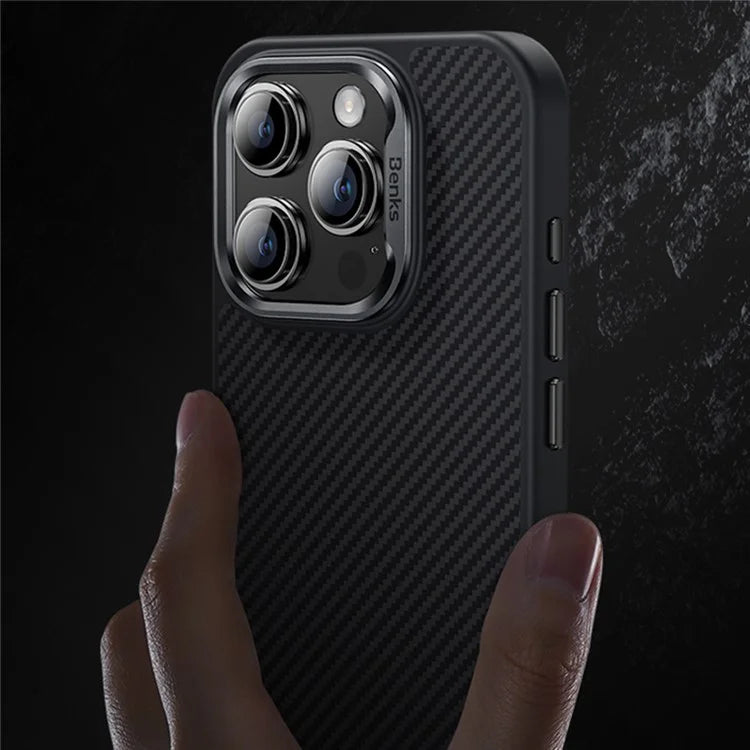 BENKS For iPhone 16 Pro Max Magnetic Case Kevlar Aramid Fiber+TPU Anti-Drop Phone Cover