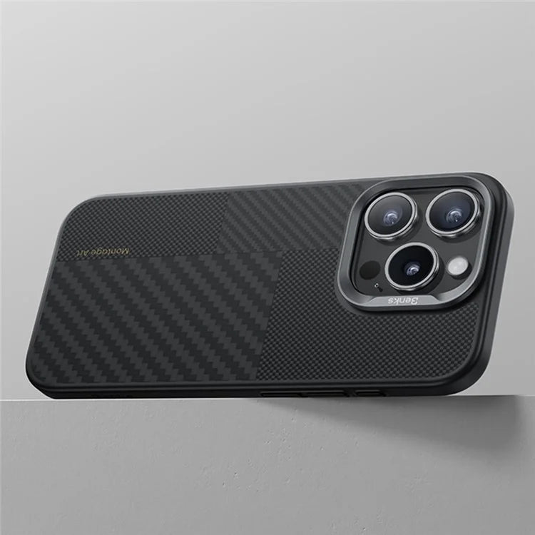BENKS For iPhone 16 Pro Magnetic Case Kevlar Aramid Fiber+TPU Montage Phone Cover