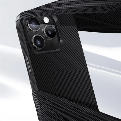 BENKS For iPhone 16 Pro Max Magnetic Case Kevlar Aramid Fiber Montage Phone Cover