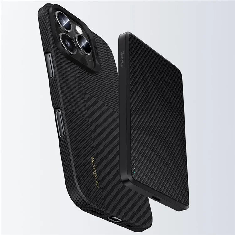 BENKS For iPhone 16 Pro Max Magnetic Case Kevlar Aramid Fiber Montage Phone Cover