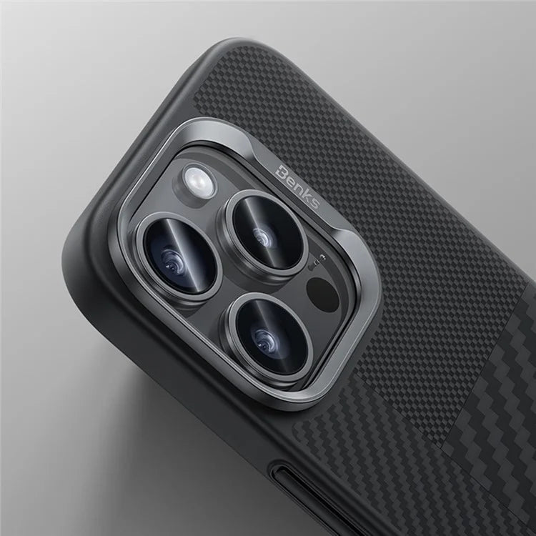 BENKS For iPhone 16 Pro Max Magnetic Case Kevlar Aramid Fiber Montage Phone Cover