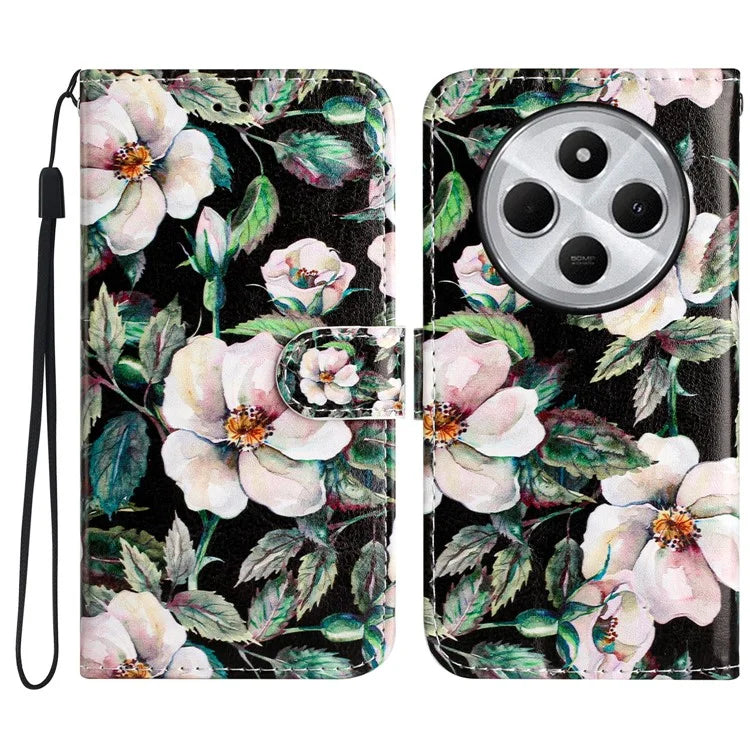 For Xiaomi Redmi 14C 4G Wallet Case Printed Pattern Design Leather Phone Cover