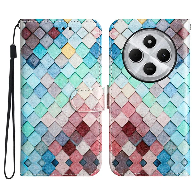 For Xiaomi Redmi 14C 4G Wallet Case Printed Pattern Design Leather Phone Cover