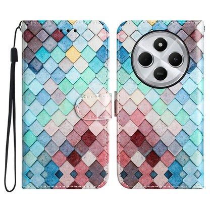 For Xiaomi Redmi 14C 4G Wallet Case Printed Pattern Design Leather Phone Cover