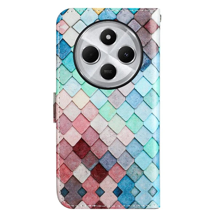 For Xiaomi Redmi 14C 4G Wallet Case Printed Pattern Design Leather Phone Cover