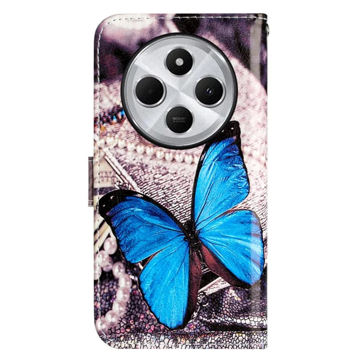 For Xiaomi Redmi 14C 4G Wallet Case Printed Pattern Design Leather Phone Cover