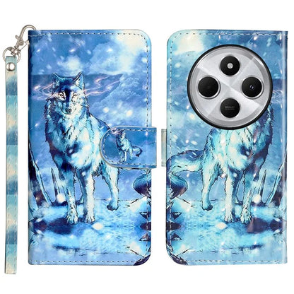 For Xiaomi Redmi 14C 4G Case 3D Pattern Printed Phone Leather Phone Cover