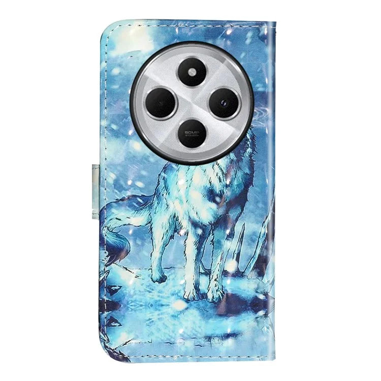 For Xiaomi Redmi 14C 4G Case 3D Pattern Printed Phone Leather Phone Cover