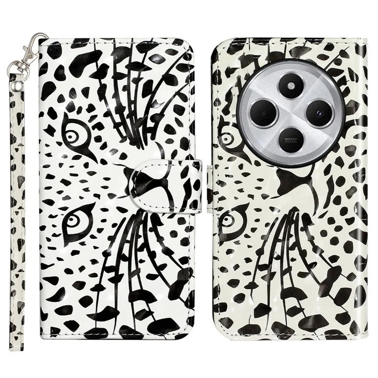 For Xiaomi Redmi 14C 4G Case 3D Pattern Printed Phone Leather Phone Cover