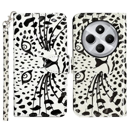 For Xiaomi Redmi 14C 4G Case 3D Pattern Printed Phone Leather Phone Cover
