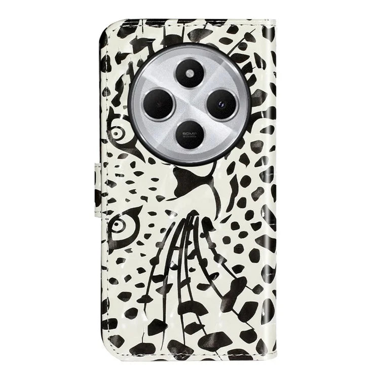 For Xiaomi Redmi 14C 4G Case 3D Pattern Printed Phone Leather Phone Cover