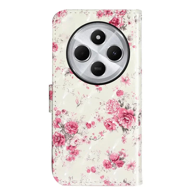For Xiaomi Redmi 14C 4G Case 3D Pattern Printed Phone Leather Phone Cover