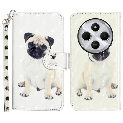 For Xiaomi Redmi 14C 4G Case 3D Pattern Printed Phone Leather Phone Cover