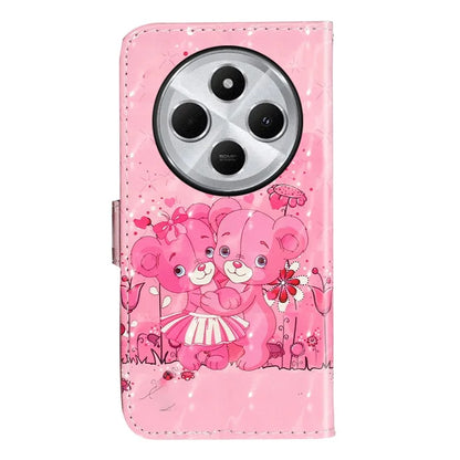For Xiaomi Redmi 14C 4G Case 3D Pattern Printed Phone Leather Phone Cover