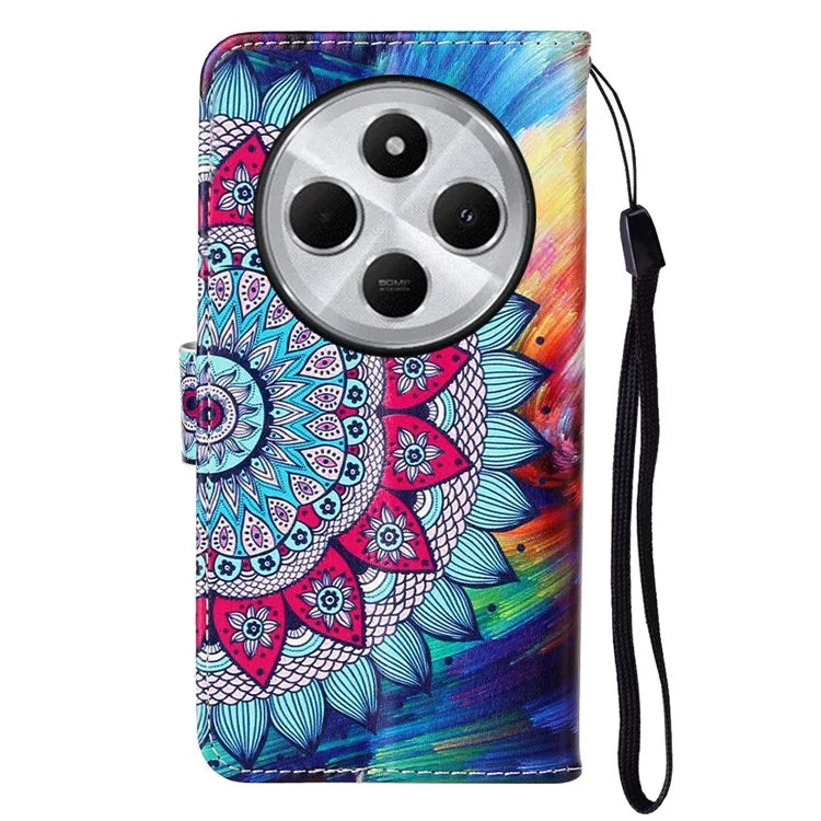 For Xiaomi Redmi 14C 4G Case Pattern Leather Wallet Phone Cover with Card Holder
