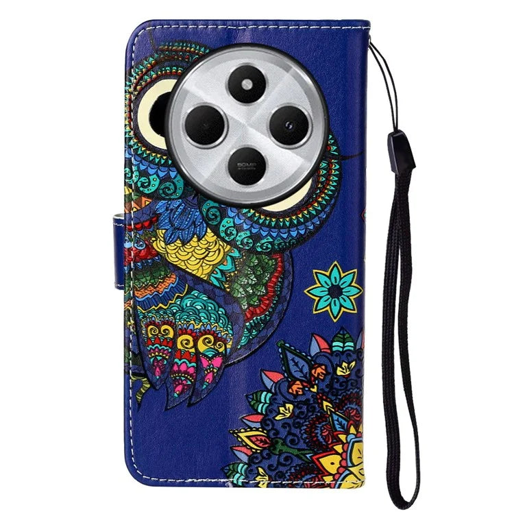 For Xiaomi Redmi 14C 4G Case Pattern Leather Wallet Phone Cover with Card Holder