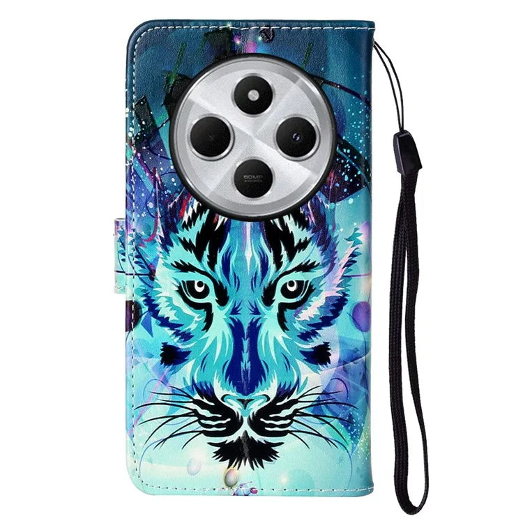 For Xiaomi Redmi 14C 4G Case Pattern Leather Wallet Phone Cover with Card Holder