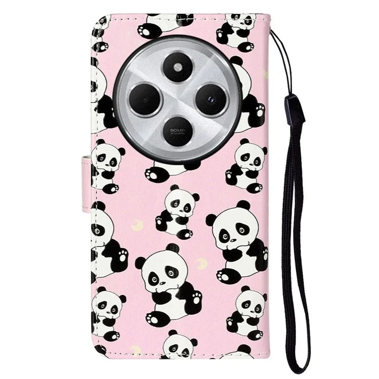 For Xiaomi Redmi 14C 4G Case Pattern Leather Wallet Phone Cover with Card Holder