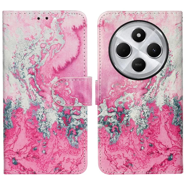 For Xiaomi Redmi 14C 4G Case Pattern PU Leather Flip Phone Cover
