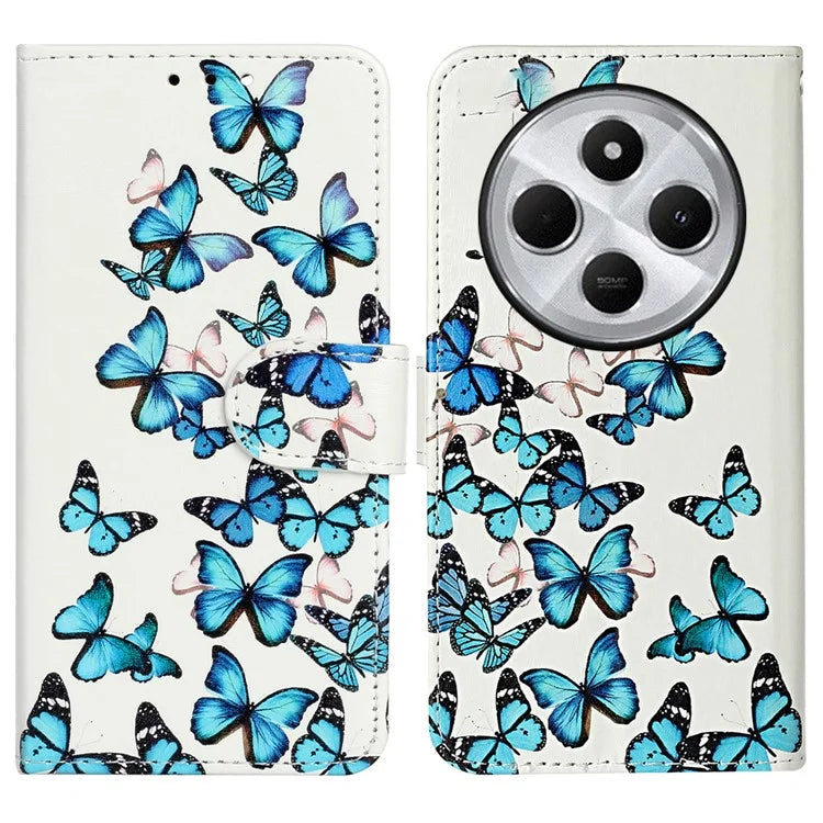 For Xiaomi Redmi 14C 4G Case Pattern PU Leather Flip Phone Cover