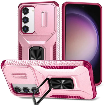 For Samsung Galaxy S23 Case Camshield Kickstand TPU+PC Anti-Slip Phone Cover