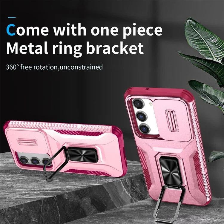 For Samsung Galaxy S23 Case Camshield Kickstand TPU+PC Anti-Slip Phone Cover