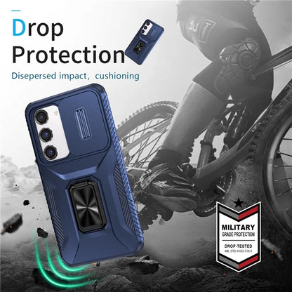 For Samsung Galaxy S23 Case Camshield Kickstand TPU+PC Anti-Slip Phone Cover