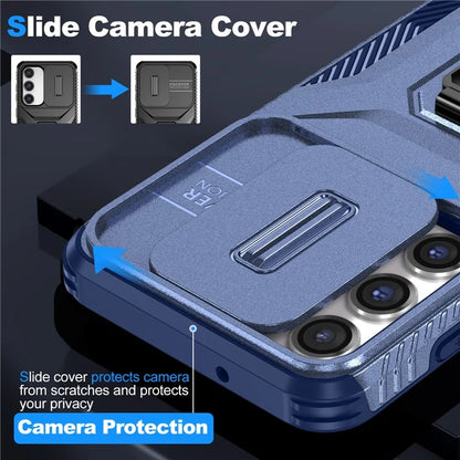 For Samsung Galaxy S23 Case Camshield Kickstand TPU+PC Anti-Slip Phone Cover