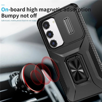 For Samsung Galaxy S23 Case Camshield Kickstand TPU+PC Anti-Slip Phone Cover