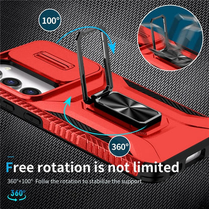 For Samsung Galaxy S23 Case Camshield Kickstand TPU+PC Anti-Slip Phone Cover