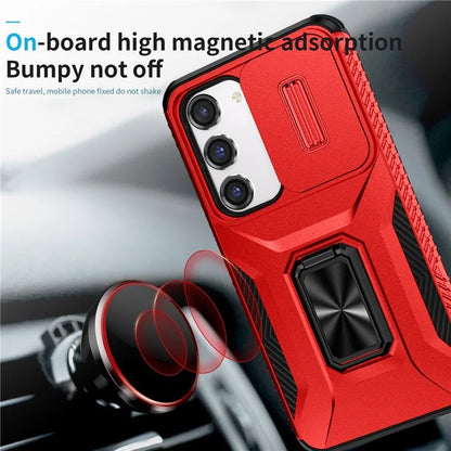 For Samsung Galaxy S23 Case Camshield Kickstand TPU+PC Anti-Slip Phone Cover