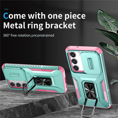 For Samsung Galaxy S23 Case Camshield Kickstand TPU+PC Anti-Slip Phone Cover